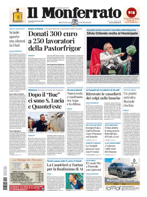 Il Monferrato - Edizione 92 del 09/12/2022